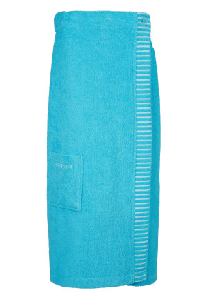 Sauna towel buttons turquoise - SCHIESSER Home