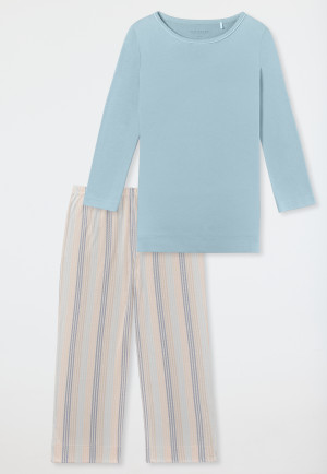 Pyjamas 3/4-length bluebird - Comfort Nightwear