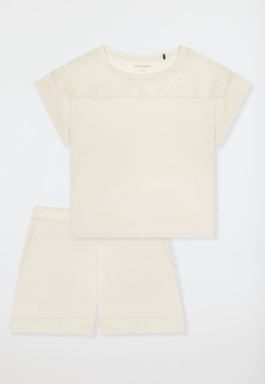 Short pyjamas interlock pearl - Modern Allure