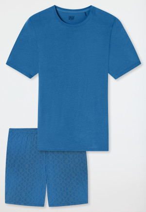 Pyjama court bleu - Long Life Soft