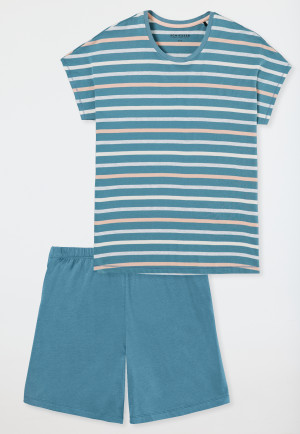 Pyjama court bleu-gris - Casual Essentials