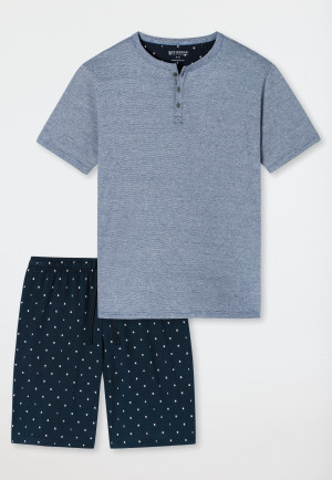 Mens Pyjamas Long 100% Cotton Size 48-64 Pajamas Long S-6XL Schiesser