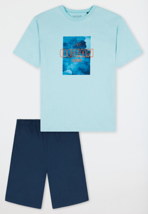 Short pyjamas Organic Cotton mint - Nightwear