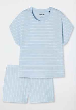 Schlafanzug kurz Organic Cotton Ringel air - Just Stripes