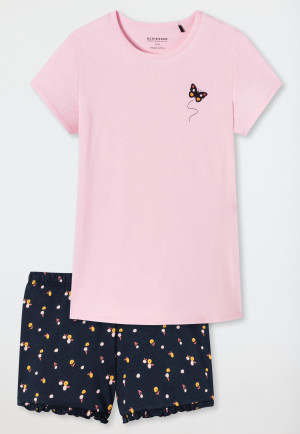 SCHIESSER Mädchen Schlafanzug Pyjama kurz in pink Gr 140 152 164 176 NEU 