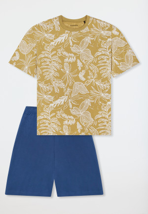 Pyjama korte tropical kaki - Nightwear