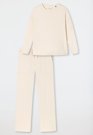 Pajamas long modal oversized shirt sand - Modern Nightwear