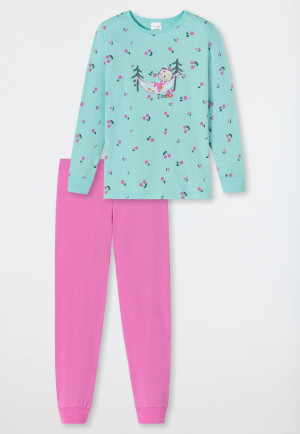 Sale SCHIESSER Mädchen Pyjama Schlafanzug lang Gr.116 NEU ehemaliger UVP 35,95€