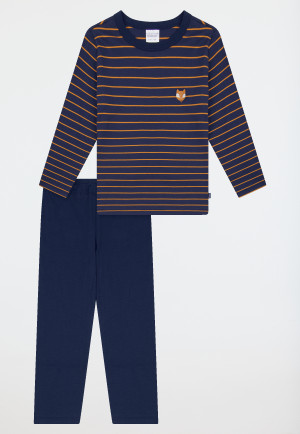 Pigiama lungo a righe in volpe curry - Nightwear bambini