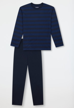 Long pyjamas striping midnight blue - Teens Nightwear