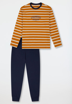 Lange pyjama streepjes whisky - Teens Nightwear
