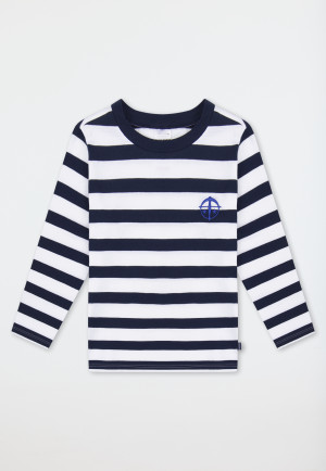 Pyjama lang unisex strepen admiraal - SCHIESSER 150 Years