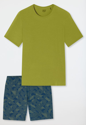 Short Grass Green Pyjamas - Long Life Soft