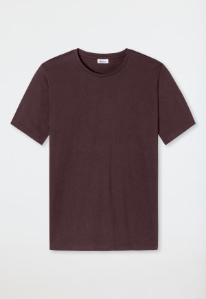 Shirt short-sleeved aubergine - Revival Hannes