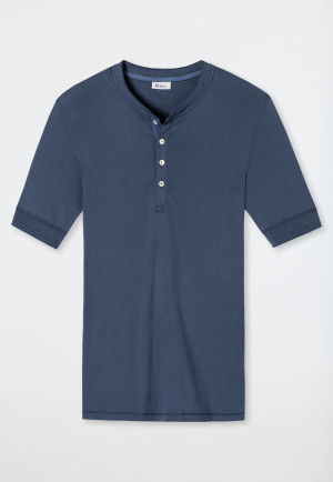 Shirt met korte mouwen blauw - Revival Karl-Heinz