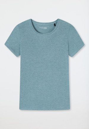 Shirt met korte mouwen modal blauw-grijs  Mix+Relax