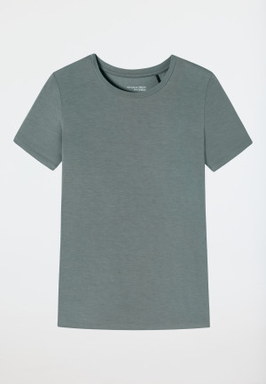 Shirt kurzarm Modal jade - Mix+Relax