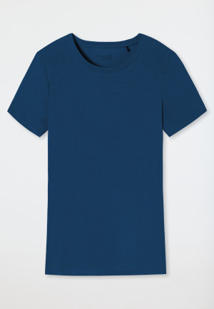 T-shirt manches courtes en modal bleu marine - Mix+Relax