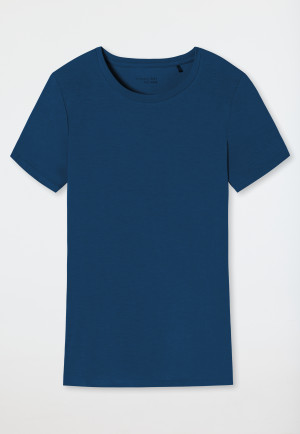 Maglia a maniche corte in modal in tonalità blu navy - Mix+Relax
