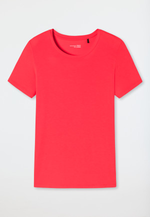 Shirt kurzarm Modal rot - Mix+Relax