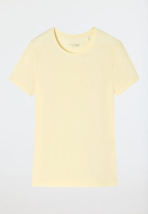 T-shirt a maniche corte in modal in tonalità giallo limone - Mix + Relax