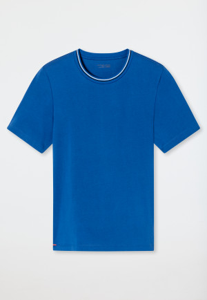 Shirt kurzarm Organic Cotton Streifen indigo - Mix+Relax