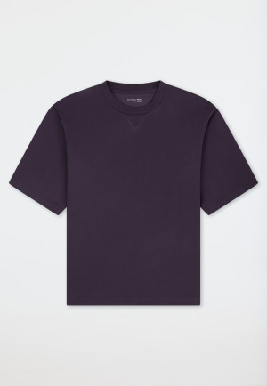 Oversized Short-Sleeve Shirt in Graphite - Mix+ Relax