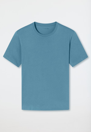 Shirt kurzarm rundhals blaugrau - Mix & Relax Cotton