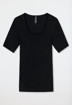 Shirt korte mouw zwart - Luxury