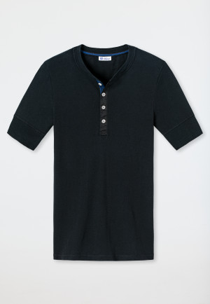 Short-sleeved shirt black - Revival Karl-Heinz