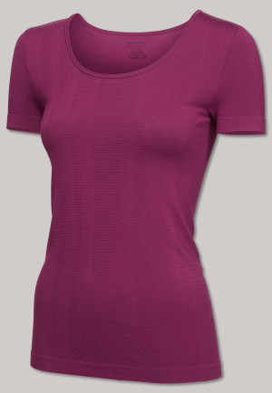 T-shirt à manches courtes sans couture en bambou, de couleur fruits rouges - Active Mesh Bamboo