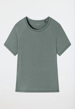 Tee-shirt manches courtes viscose oversize jade - Mix+Relax