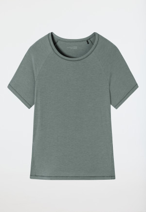 Shirt kurzarm Viskose Oversized jade - Mix+Relax