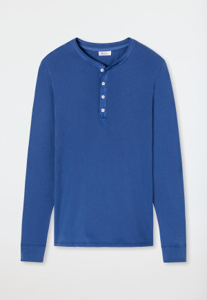 Tee-shirt manches longues bleu atlantique - Revival Karl-Heinz