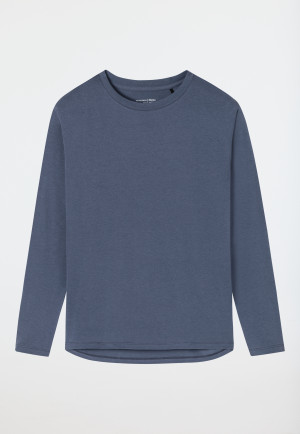Tee-shirt manches longues bleu - Mix+Relax