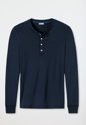 Long-sleeved shirt dark blue - Revival Karl-Heinz