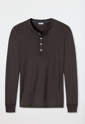 Maglia a maniche lunghe color espresso - Revival Karl-Heinz