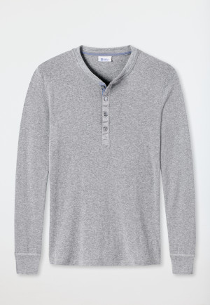 Long-sleeved shirt in heather gray - Revival Karl-Heinz