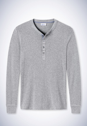 Long-sleeved shirt in heather gray - Revival Karl-Heinz
