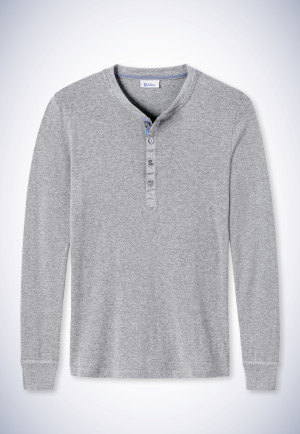 Maglia a maniche lunghe di colore grigio screziato - Revival Karl-Heinz