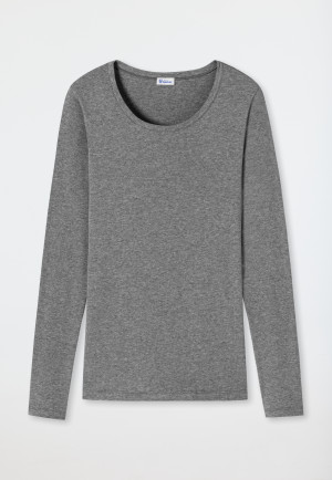 Shirt long-sleeve heather gray - Revival Martina