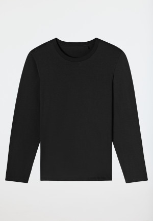 Shirt langarm schwarz - Mix+Relax