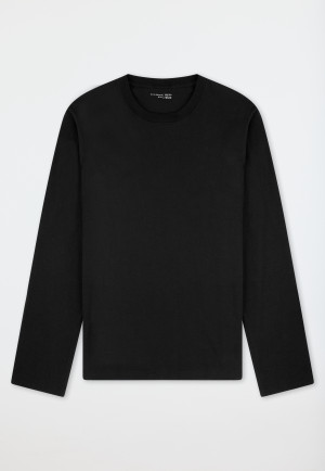 Zwart shirt met lange mouwen - Mix+ Relax