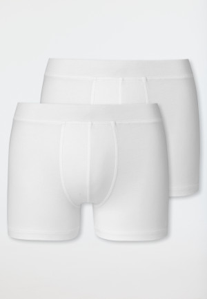 Boxer briefs 2-pack organic cotton white - 95/5