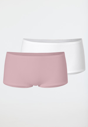 Short set van 2 stuks organic cotton zacht roze- 95/5