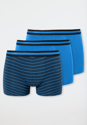 Shorts 3-pack Organic Cotton aquarium/indigo - 95/5