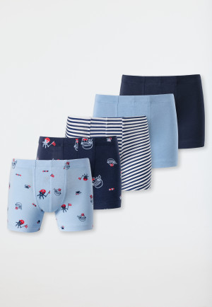 Shorts 5er-Pack Organic Cotton Softbund Seebär Piraten mehrfarbig - Boys World