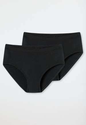 Short dubbelrib zwart - Pure Rib
