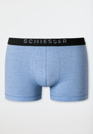 Shorts fein meliert aqua - Piqué
