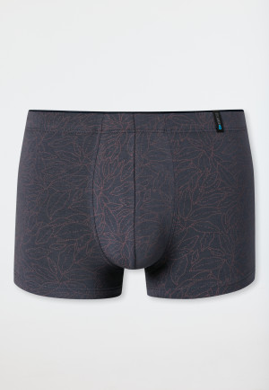 Shorts modal patterned charcoal/orange - Long Life Soft